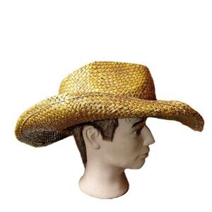 Vamuss Unisex Cowboy Western 100% Seagrass Straw Hat Tx150 Size 57CM